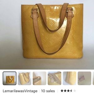 Authentic LOUIS VUITTON Monogram Vernis Houston